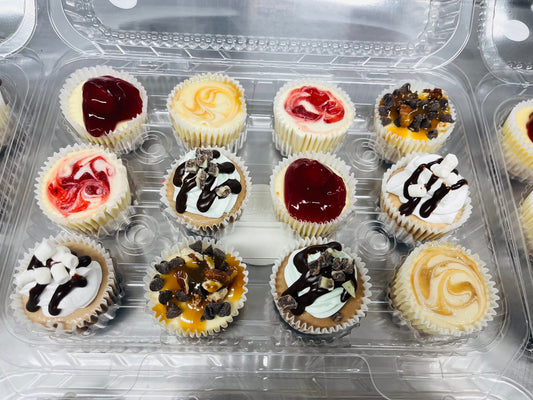Mini “bite-sized” Cheesecake Cupcakes - One Dozen image 0