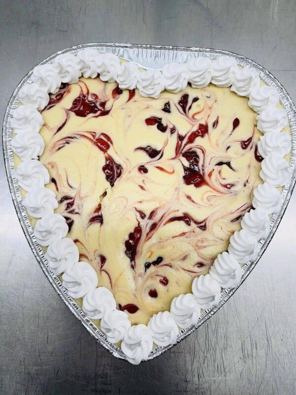 8" Heart-Shaped Cheesecake