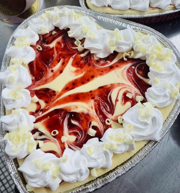 8" Heart-Shaped Cheesecake - Image 2